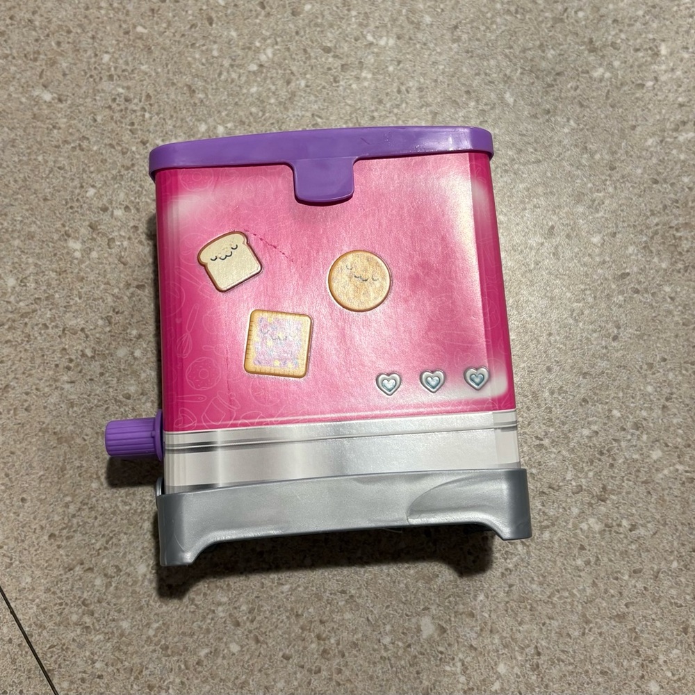 Pink and Purple Kids Toy Toaster